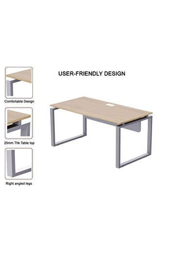 Mahmayi Carre 5114 Modern Workstation without Drawer Computer Desk Coco Bolo Ideal for Home