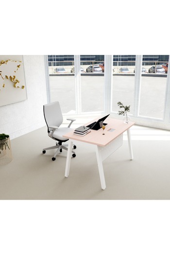 Mahmayi Bentuk 139-12 oak Modern Workstation without drawer