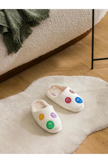 LC Waikiki Γυναικείες παντόφλες εσωτερικού χώρου LCW STEPS βελούδινες (W4)