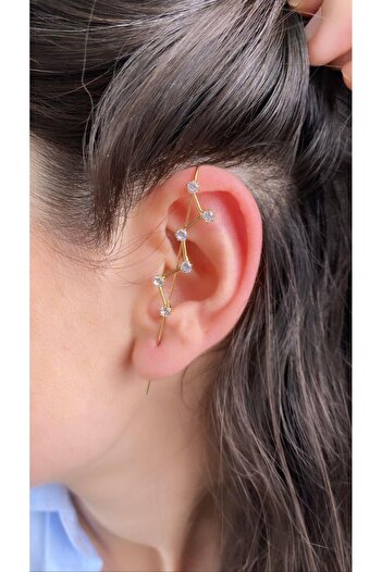 Modex Zircon Stone Interlaced Cartilage Earrings