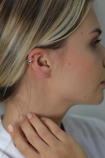 Modex Rose Stone Cartilage Earrings