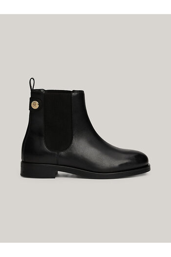 Tommy Hilfiger Leather Black Women's Boots Fw0Fw08184Bds