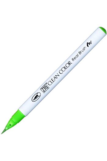 Zig Clean Color Real Brush Brush Tip Marker Pen 004 Fluorescent Green
