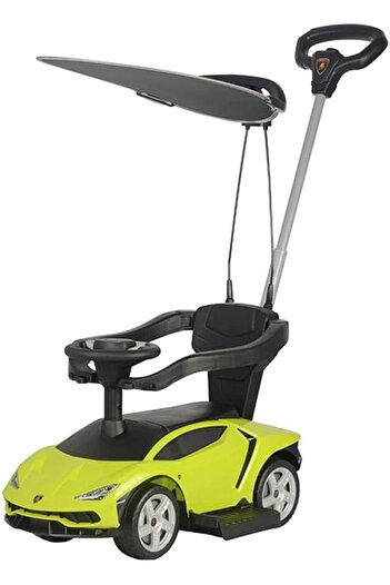 Colorland Lamborghini Pushing Car with Handle and Shade Green