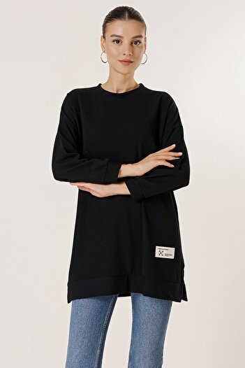 By Saygı Knitted Tunic Blouse with Side Slits