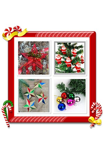Deniz Party Store Christmas 17 Piece Pine Tree Decoration Set - Ornament
