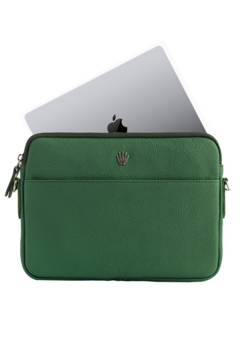 WATCHOFROYAL Green Genuine Leather Maestria Strap Handbag