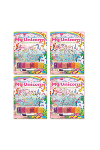 4M Mini creative set with sand beads - Unicorns