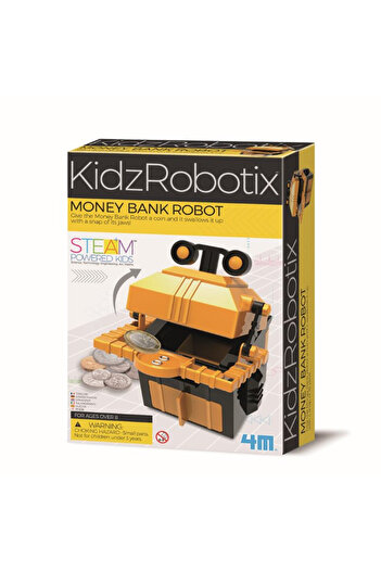 4M Robot construction kit - Money Bank Robot, Kidz Robotix