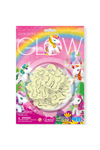 4M Glow-in-the-dark wall decorations - Unicorns