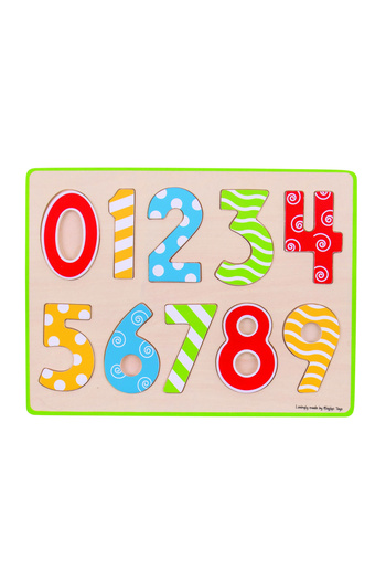 BigJigs Large Puzzle with Brightly Colored Numbers