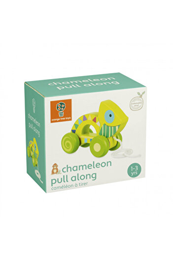 Orange Tree Toys Tahací hračka chameleon,