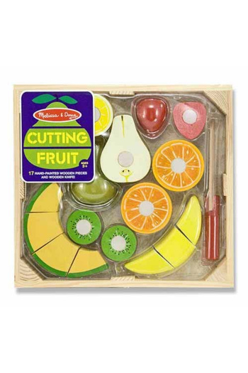 Melissa & Doug Set fructe lemn pentru taiat