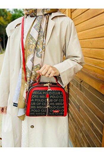 VESSARA 6 Compartment Women's Bag with Hand and Adjustable Shoulder Strap