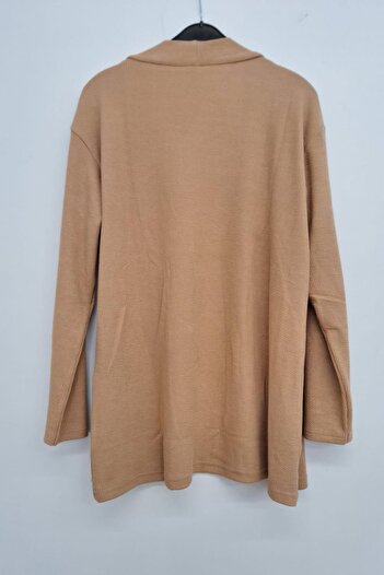 Ebsumu Women's Plus Size Ribbed Loose Cardigan