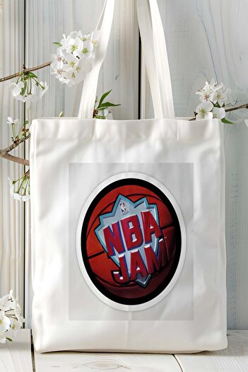 ART HEDİYE nba jam Game Printed υφασμάτινη τσάντα τσάντα ώμου μοντέλο 1
