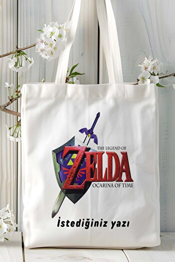 ART HEDİYE The Legend of Zelda Game Printed υφασμάτινη τσάντα τσάντα ώμου μοντέλο 2