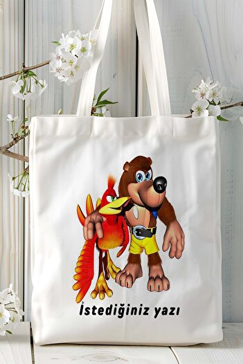 ART HEDİYE Banjo-Kazooie Game Printed Cloth Bag Shoulder Bag Model 1