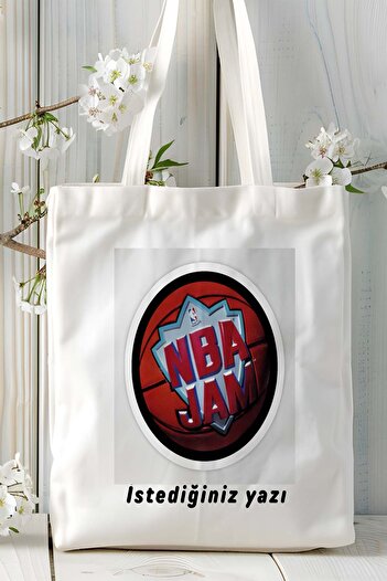 ART HEDİYE nba jam Game Printed υφασμάτινη τσάντα τσάντα ώμου μοντέλο 1