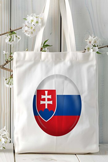 ART HEDİYE Slovakia Flag Printed Shoulder Bag Model