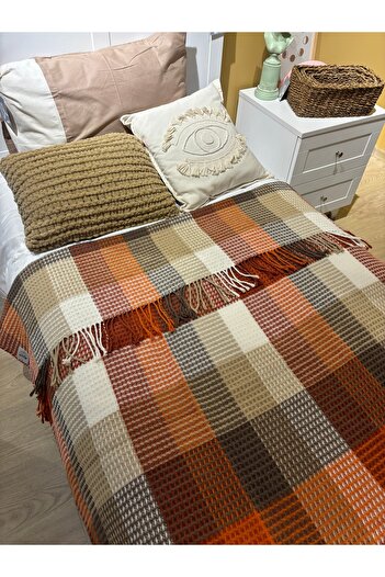 MaVaux Sesli Comfort Series Single Cotton Boxed Scotch Blanket 150X200 1750Gr