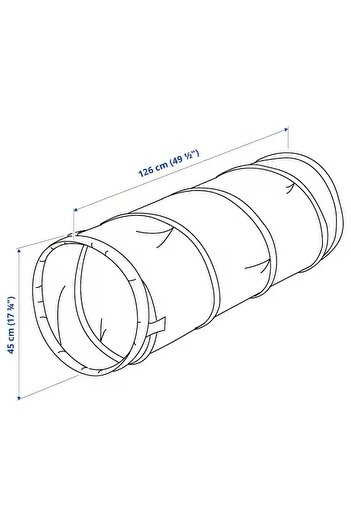 IKEA Dvargmas Oyun Tüneli - 126 Cm - Mavi / Yeşil