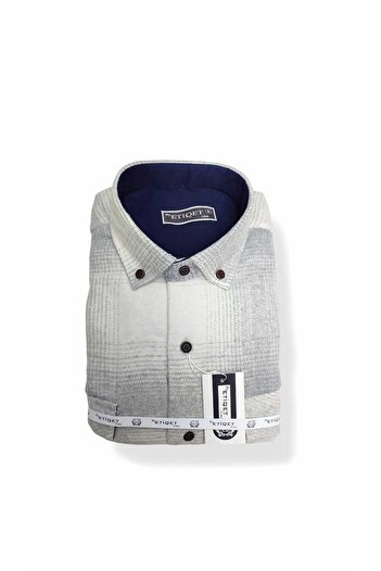 ETİQET Classic Cut Double Pocket Cover Thick Griller Wool Dad Shirt[Top Quality Product]
