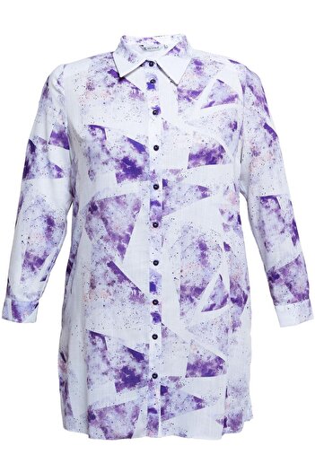 Alvina Plus Size Patterned Tunic 20512