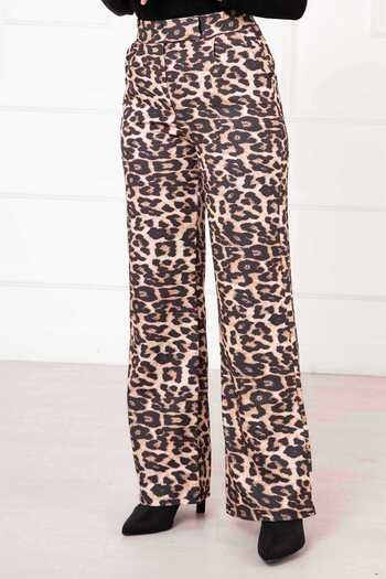 EBRUTESETTÜR LEOPARD PATTERNED TROUSERS