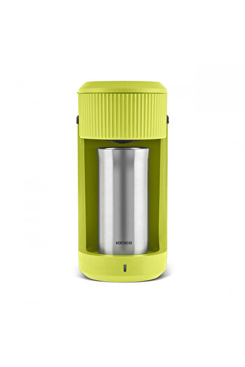 Karaca Mono Personal Filtre Kahve Makinesi ve İnox Kişisel Termo Hediyeli Lime Green