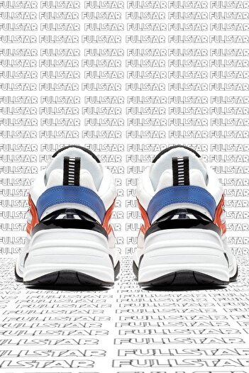 Nike M2k Tekno Leather Unisex Sneaker Γνήσιο δέρμα Αθλητικά Παπούτσια Λευκό Κόκκινο Ύψος 4cm