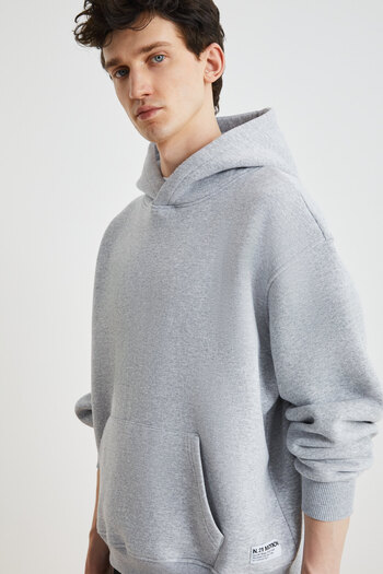 GRIMELANGE Gilmar Men's - 3 Thread Hooded and Kangaroo Pocket Grimelange Sweatshirt