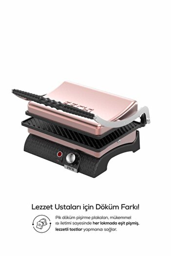 FERİS Rosegold Feris Cast Iron Toaster
