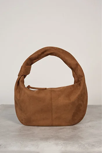 Çantacımstore Women's XL Jordie Handbag Suede Tan (Large Size)