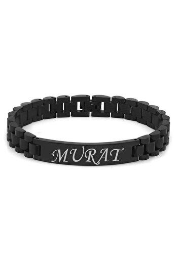 Tesbihane Black Steel Men's Bracelet