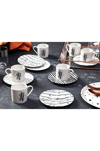 Porland Sidereal 6 Person Coffee Cup Set 90cc 12 Pieces
