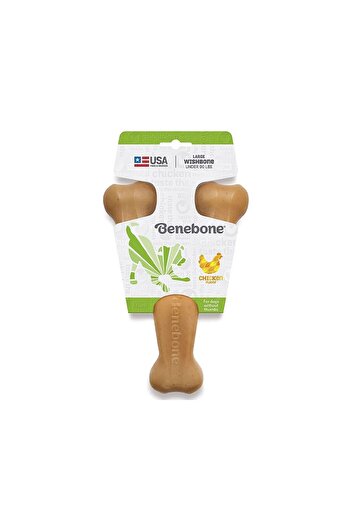 Benebone Chicken Wishbone Dog Chew Toy - Medium
