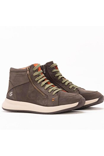 Gusse Malte Men's Khaki Genuine Nubuck Leather Boots232250