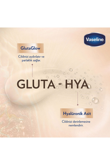 Vaseline Gluta Hya Serum Etkili Uv Vücut Losyonu Leke Karşıtı Ve Aydınlatıcı 200 ml X2