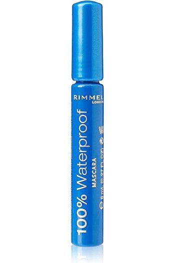 Rimmel London 100% Waterproof Mascara, Black, 8ml