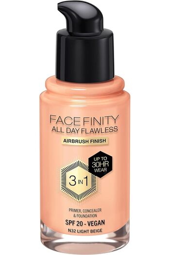 Max Factor Facefinity All Day Flawless Foundation - N32 - Light Beige, 30ml