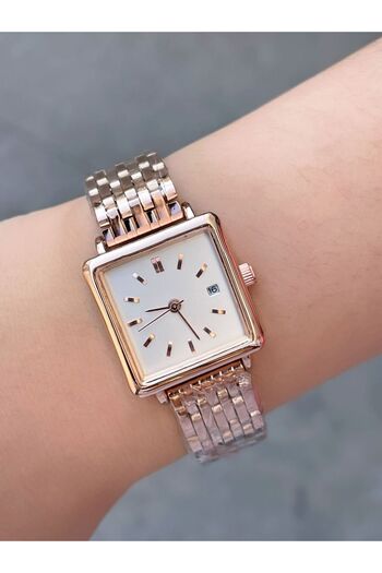 SPECTRUM PREMİUM Spectrum Premium Steel Cord Special Series Square Minimal Women Wrist Watch