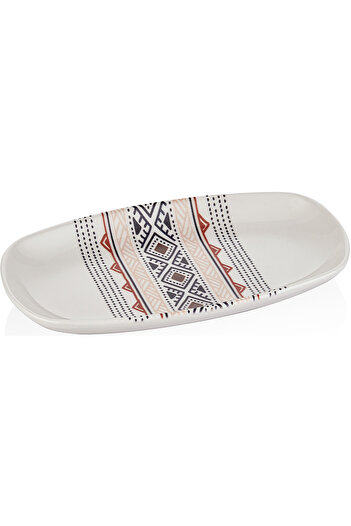 Decorium 22CmWide Boat Porcelain Plate -Ethnic9- 01080042