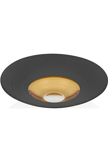 Decorium Vision Black 30 cm Black Gilded Gold Glass - 24 K 9- 01080024