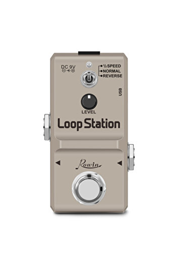 Choice محطة Rowin LN-332S Loop 48K Looper Pedal Unlimited Overdubs 10 دقائق من التكرار، نصف الوقت،...