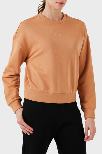 Armani Exchange Πλήρης λαιμόκοψη 100% βαμβακερός ιδρώτας - κανονική εφαρμογή SWEAT 6DYM70 YJEEZ 1788
