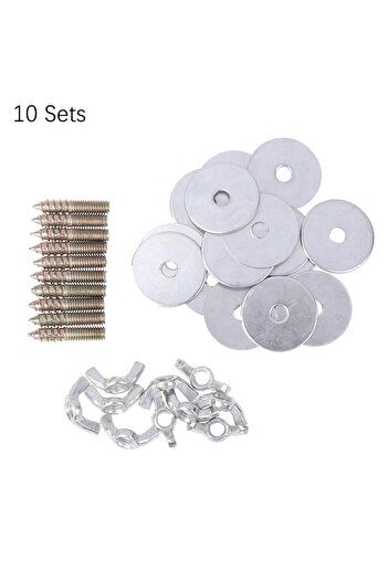 Choice 10 Pieces Nut Screw Mount Kits Bird Cage Perch Screws and Nuts Screw Nut with Gaskets for Parrot ...