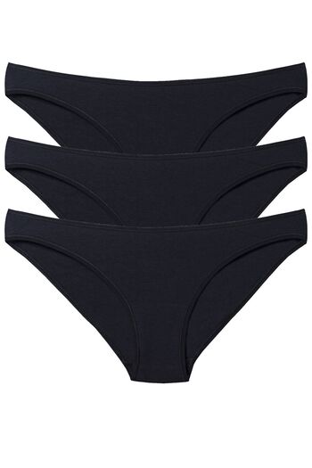 Magic Form 333 Women's Black Plain Combed Fabric 3 Pack Regular Panties