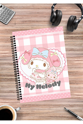 Home Sanrio Cinnamoroll Kuromi Melody Kitty - Pompompurin Twinstars Spiral Notebook