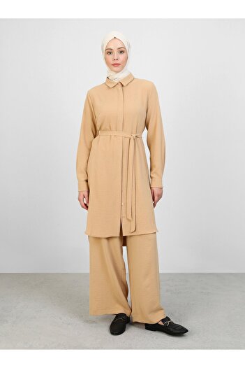 Refka Aerobin Shirt and Trousers Set - Milk Coffee, Refka